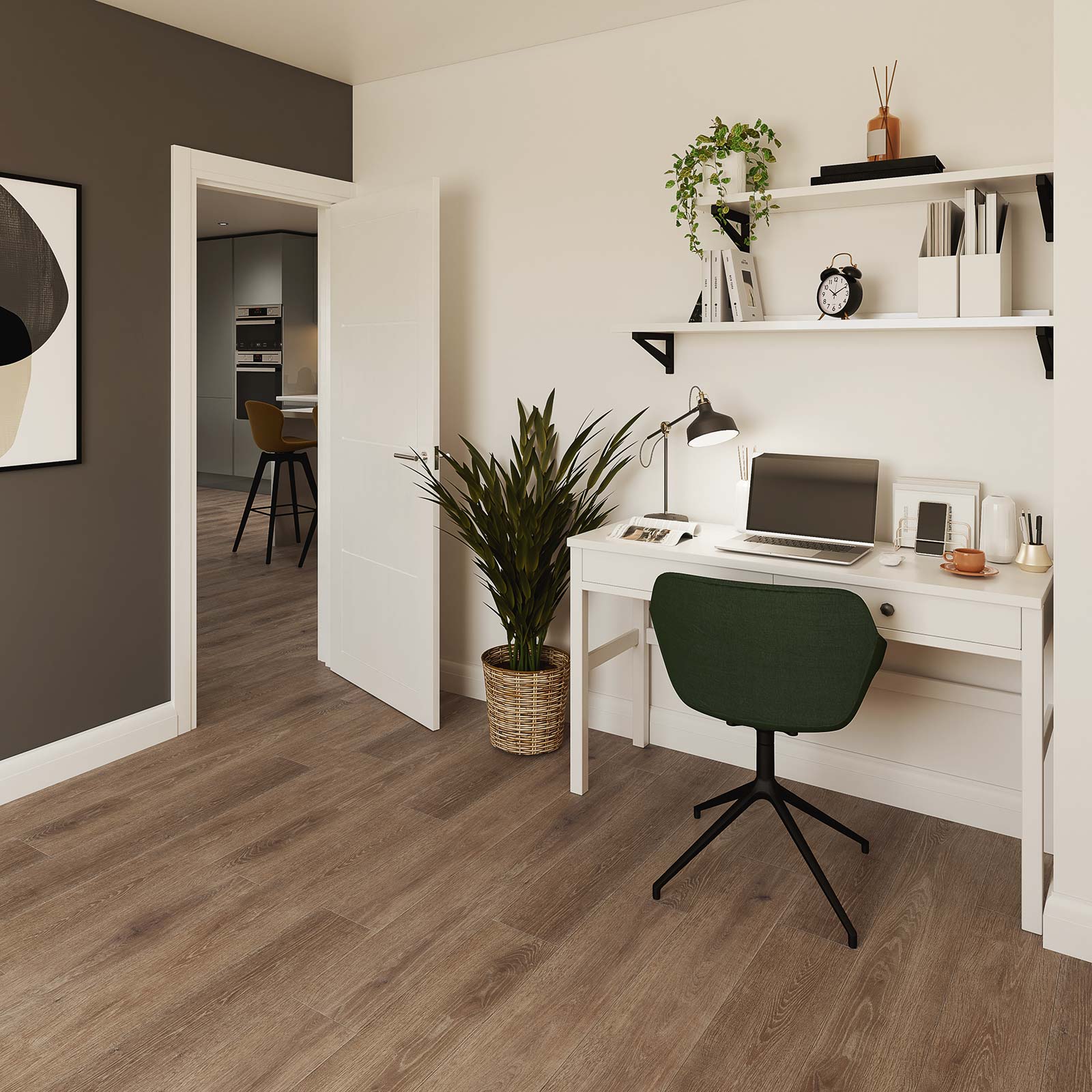 美品　トウコ SAR 173 086 Smouldered Oak SB5W3083 | Click vinyl flooring from Amtico